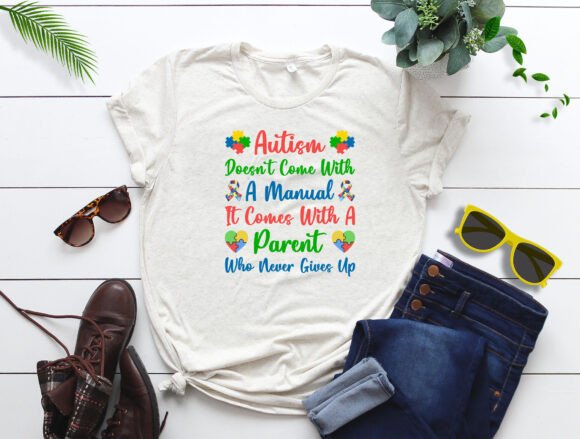 Autism T-Shirt Design Vector: Graphics for Print Templates