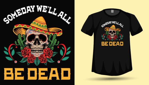 Cinco De Mayo Skull T Shirt Design