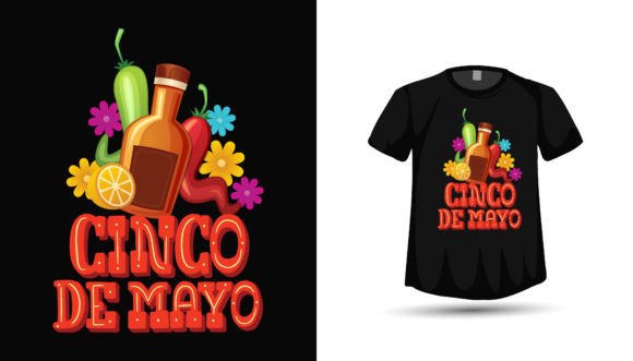 Cinco De Mayo Tshirt Design Png Vector: Graphics for Real T-Shirt Designs