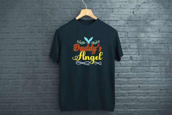 DADDY S ANGEL-BABY T SHIRT DESIGN: Graphics & Print Templates