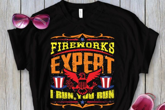 Fireworks Expert I Run, You Run T-shirt: Graphics and Print Templates