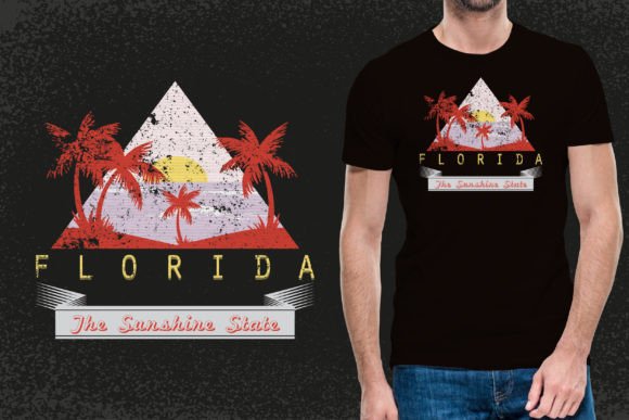 Florida T-shirt Design: Graphics and Print Templates