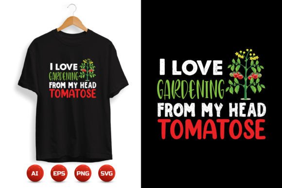Gardening T-shirt Design 30: Graphics & Print Templates