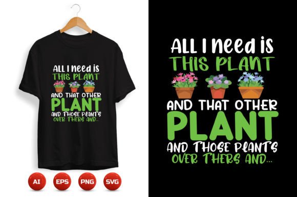 Gardening T-shirt Design 46: Graphics for Print Templates