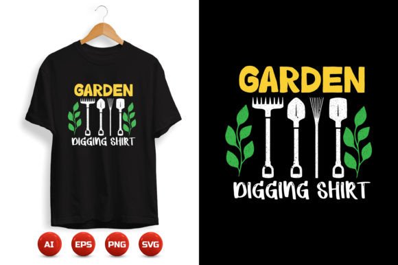 Gardening T-shirt Design 48: Graphics for Print Templates