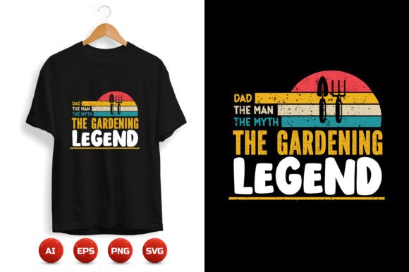 Gardening T-shirt Design 49: Graphics for Print Templates
