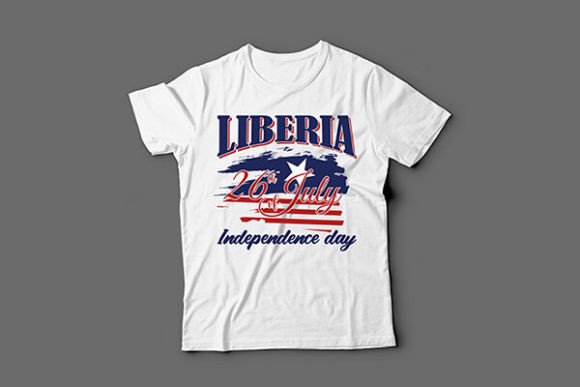 Liberia Independence Day T-shirt Design: Graphics & Print Templates