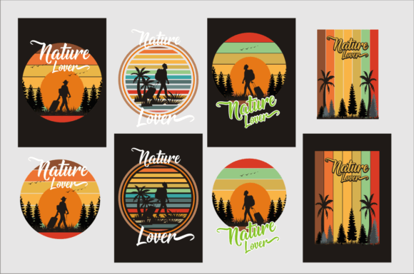 Nature Lover T-shirt Design: Graphics and Print Templates
