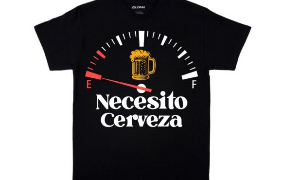 Necesito Cerveza T-Shirt Design: Graphics and Print Templates