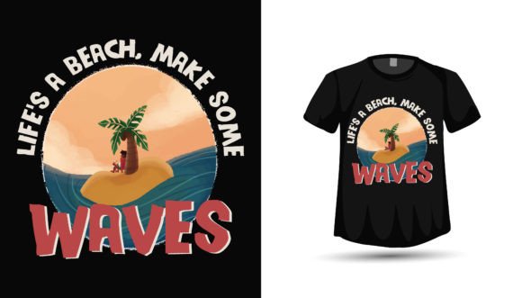 Summer Beach & Waves Lover Graphics