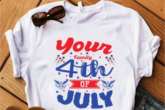 Your Family 4th of July T-Shirt Design: Graphics and Print Templates for Branding